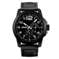 SKMEI 9111 Wholeasel Leather Strap Watch Men Analog Quartz Watches